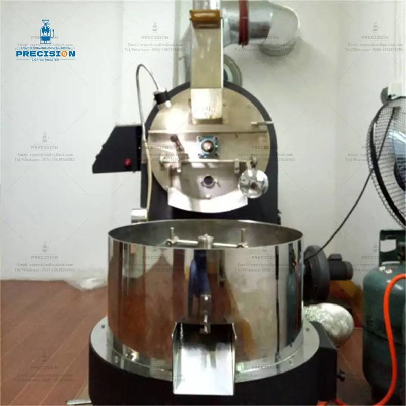 Maszyna do palenia kawy z stali nierdzewnej elektryczny gazowy typ 5Kg 10Kg 15Kg Kawa palnik
